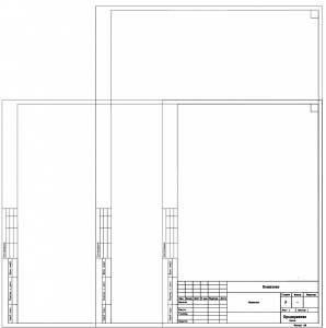 B_02 Форматы со штампом для чертежей изделий (1 лист)