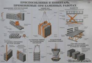 34 Приспособления и инвентарь применяемые при каменных работах