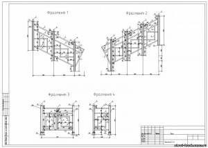 C2_37 Решетка декоративная индивидуальная для лестниц